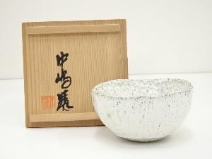 中嶋靖造　トルコブルー鉢（共箱）